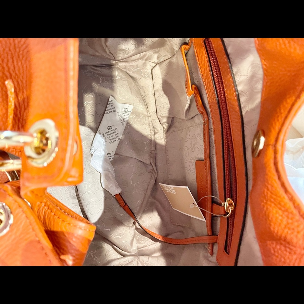 Micheal Kors orange leather layton hobo. - Picture 9 of 10